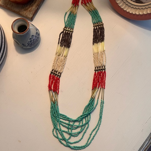 Beautiful Multicolor Beaded Necklace - Picture 3 of 3